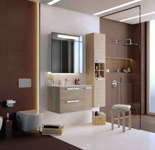 Зеркало-шкаф Roca Victoria Nord ZRU9000033 80х14х81 подвесной цвет белый глянцевый - фото 3