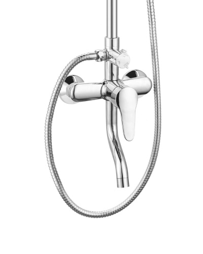 Душевая стойка OneLife P01-911cr настенная цвет хром - фото 4