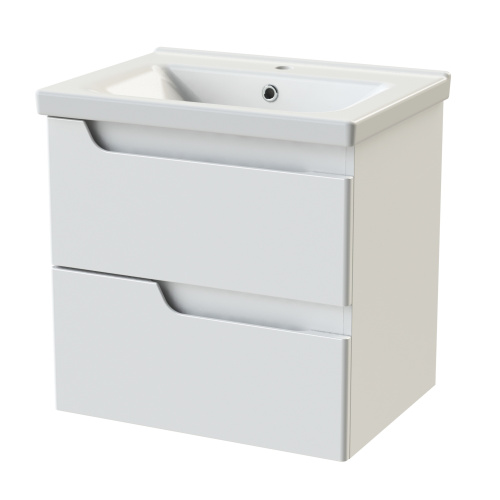 Тумба с раковиной Orange TOPLINE-Milano TP-M65-02+RA 65х46х61 цвет белый - фото 3