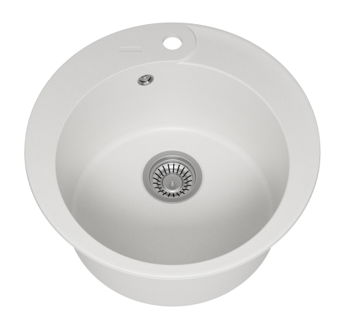 Кухонная мойка Misty Artemida ART-51-03 51х51 цвет белый - фото 5