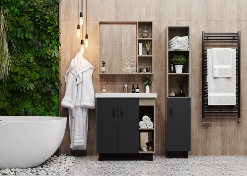 Тумба под раковину Onika Тимбер 107057 66х45х68 напольная - фото 4