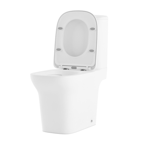 Унитаз-компакт напольный с бачком Lavinia Boho Bristol 3305001R белый глянцевый с сиденьем микролифт безободковый каскадный смыв - фото 2