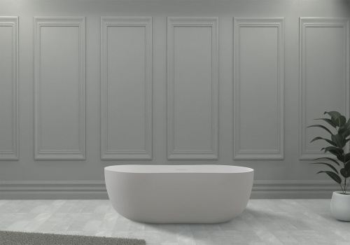 Ванна из искусственного камня Abber Stein AS9604 170х80 отдельностоящая овальная с ножками - фото 3