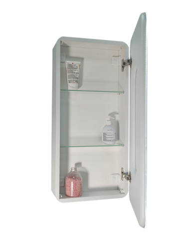 Зеркало-шкаф Континент Elliott МВК057 40х15х80 подвесной цвет белый - фото 4