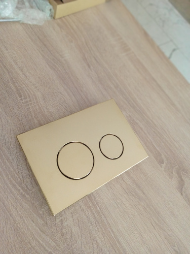 Клавиша смыва механическая KK POL M11 SPP/037/SG/K цвет золото - фото 2