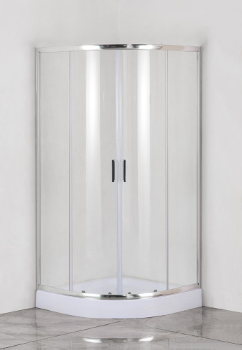 Душевой уголок Aquanet 00270062 80х80 стекло прозрачное профиль хром глянцевый без поддона - фото 2