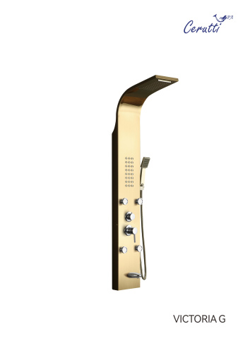 Душевая панель Cerutti SPA CT9978 прямоугольная настенная - фото 2