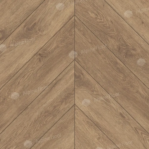 SPC ламинат Alpine Floor Chervon Alpine ECO 18-10 MC Гевуина Chevron толщина 0.5 см 43 класс 600х127 - фото 5