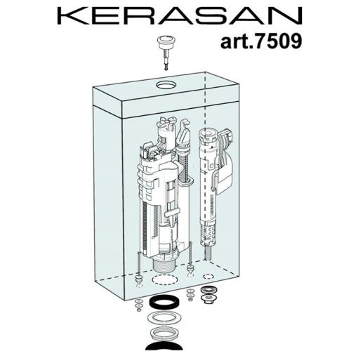Механизм слива Kerasan 750993
