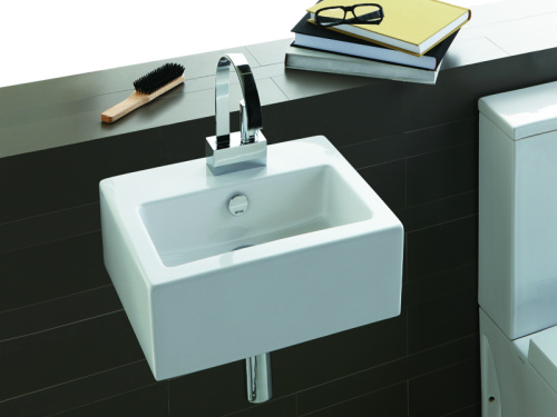 Раковина из санфаянса Simas FZ 14 bia 0 hole 43х34 подвесная цвет белый - фото 2