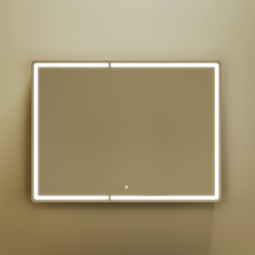 Зеркало-шкаф Sancos Mirror MI100ECH 99х15х74 настенный цвет дуб чарльстон - фото 3