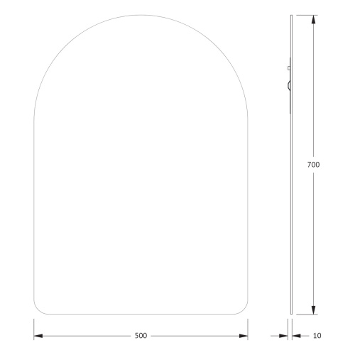 Зеркало в ванную Evoform Primary BY 0007 50х70 цвет хром - фото 2