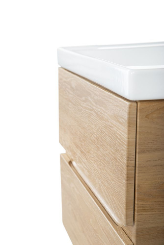 Тумба под раковину Art&Max TECHNO AM-Techno-900-2C-SO-LW674 87х46х50 подвесная цвет дуб мадейра янтарь - фото 3