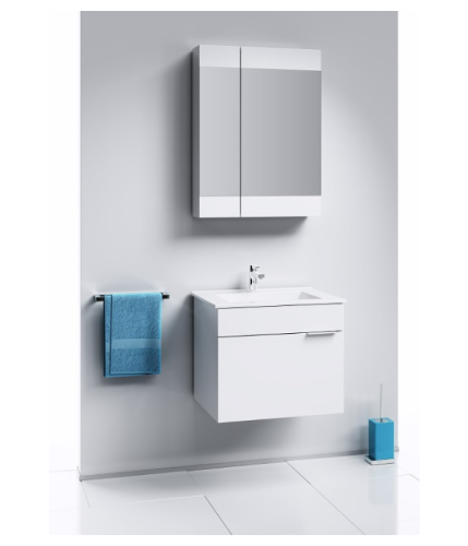 Тумба под раковину Aqwella Y Br.01.06/1/W 56х45х49 подвесная цвет белый - фото 3