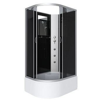 Душевая кабина Niagara Classic 25101434RBKG 120х80 асимметричная без крыши ориентация правая
