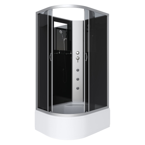 Душевая кабина Niagara Classic 25101434RBKG 120х80 асимметричная без крыши ориентация правая