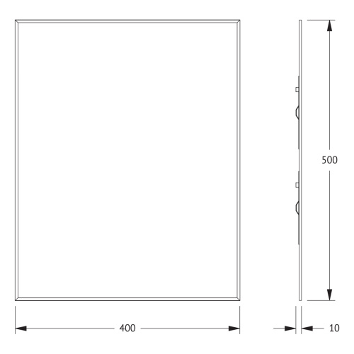 Зеркало в ванную Evoform Standard BY 0205 40х50 цвет хром - фото 2