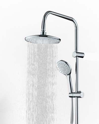 Душевая стойка Orange S06cr настенная цвет хром - фото 5