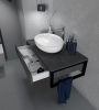 Тумба под раковину 1MarKa Grunge Loft У85849 90х50 подвесная цвет серый