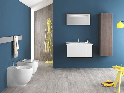 Чаша унитаза приставная Hatria LE FIABE Y1E201 цвет белый без сиденья душевой смыв - фото 2