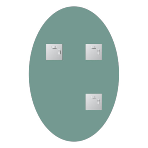 Зеркало в ванную Evoform Primary BY 0027 40х60 цвет хром - фото 3