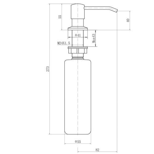 Дозатор для жидкого мыла Fashun A403-16A - фото 3