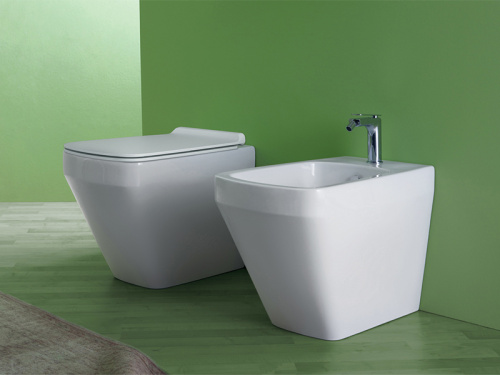 Чаша унитаза приставная Simas BB 01 bia цвет белый без сиденья безободковая - фото 2