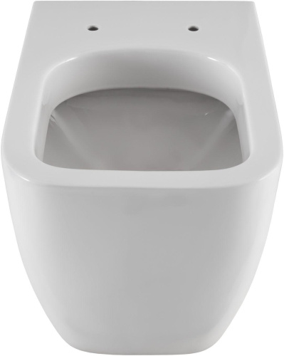 Унитаз приставной Allen Brau Infinity 4.21003.20 белый с сиденьем микролифт безободковый каскадный смыв - фото 3