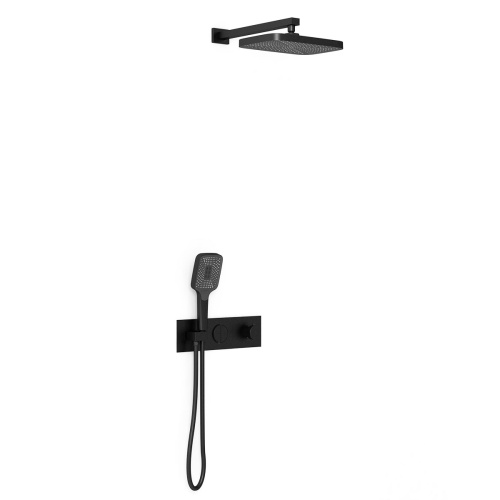 Душевая система Vincea VSFW-422T1MB встраиваемая в стену с термостатом - фото 2