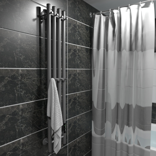 Полотенцесушитель Маргроид Inaro Inaro-12018-1049-7024R 21х120 электрический графитовый серый - фото 4