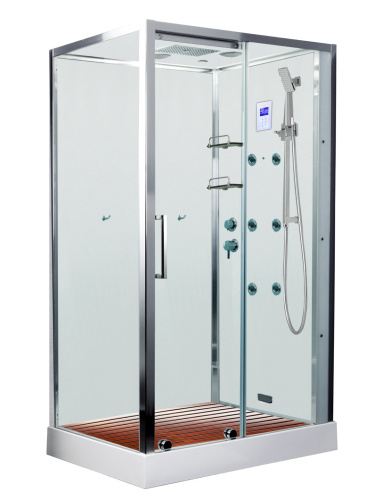 Душевая кабина Acquazzone Viktoria 120SL-L с паром 120х90 прямоугольная с крышей ориентация левая