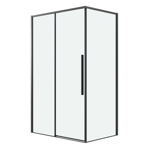Душевая перегородка Grossman Galaxy 200.K33.01.90.21.00 90х195 стекло прозрачное профиль черный матовый