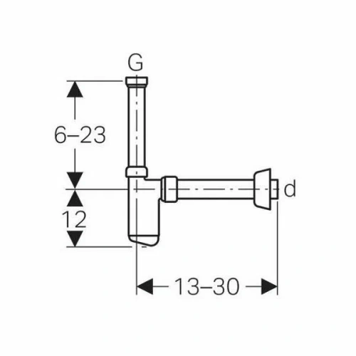 Сифон для раковины Ceramalux 170.103.11.1 - фото 3