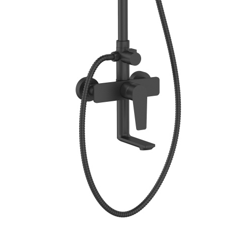 Душевая стойка Agger Brilliant A0393344 настенная цвет черный - фото 3