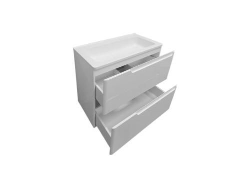 Тумба с раковиной Эстет Kare Luxe ФР-00007074 60х45х61 подвесная цвет белый - фото 3