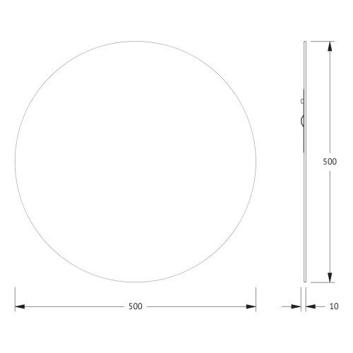 Зеркало в ванную Evoform Primary BY 0039 50х50 цвет хром - фото 2