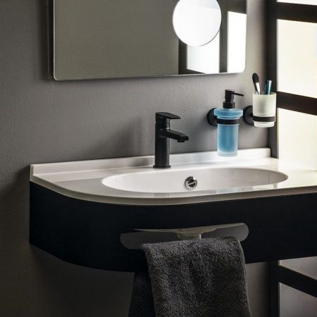 Стакан Sapho X-ROUND BLACK XB900