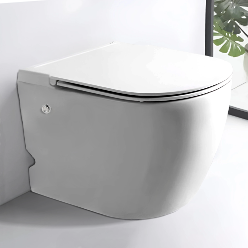 Унитаз приставной Cerutti SPA CT10198 белый с сиденьем микролифт безободковый импульсный смыв - фото 3