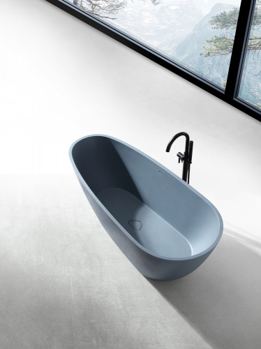 Ванна из искусственного камня Abber Dortmund AM9911G 170х75 отдельностоящая овальная с каркасом - фото 5