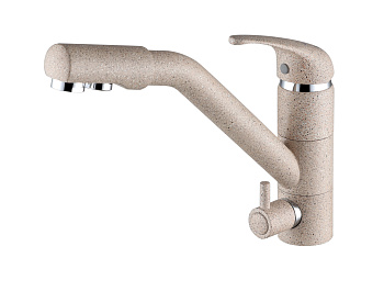 Смеситель для кухни Paulmark HESSEN He213017-302 на раковину песочный