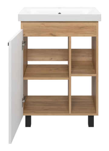 Тумба под раковину Misty Крафт П-Кра-07060-011 57х36х70 напольная - фото 3