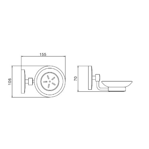 Мыльница Savol S-007159 - фото 3
