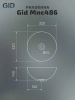 Раковина керамическая Gid Esfera 54434 30х30 накладная цвет многоцветный без отверстий под смеситель