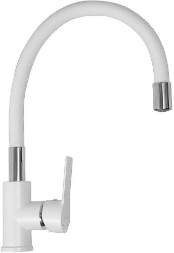 Cмеситель Haiba HB70113-8 на мойку белый/хром - фото 2