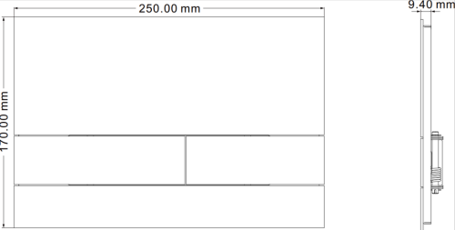 Клавиша смыва механическая Iberica Blanca INOX-S IB.B016.01 цвет серый - фото 4