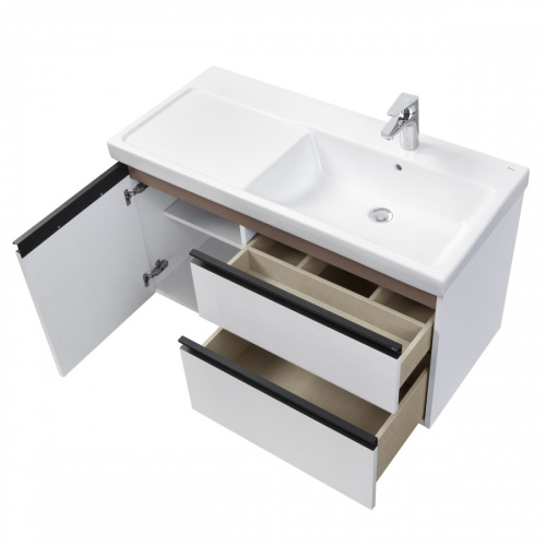 Тумба под раковину Roca Domi 7857627806 104х52х58 подвесная цвет белый - фото 3