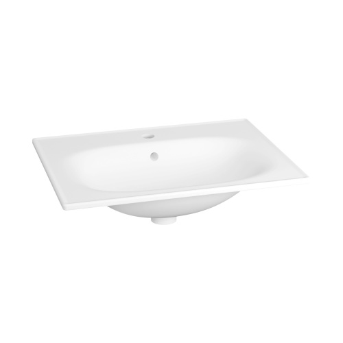 Раковина из сантехнического фарфора Lavinia Boho Bathroom Sink 33312010 60х46 встраиваемая цвет белый глянцевый 1 отверстие под смеситель - фото 3