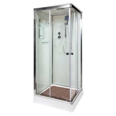 Душевая кабина AvaCan K409SLED 90х90 квадратная с крышей ориентация универсальная