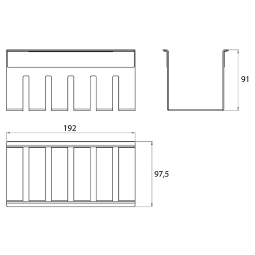 Полка для рейлинга Emco Liaison 1845 001 01 - фото 2