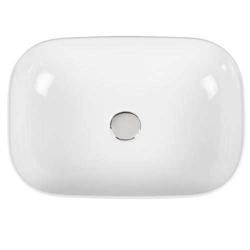 Раковина из сантехнического фарфора Bond Cube S54-450 46х33 накладная цвет белый глянцевый - фото 5